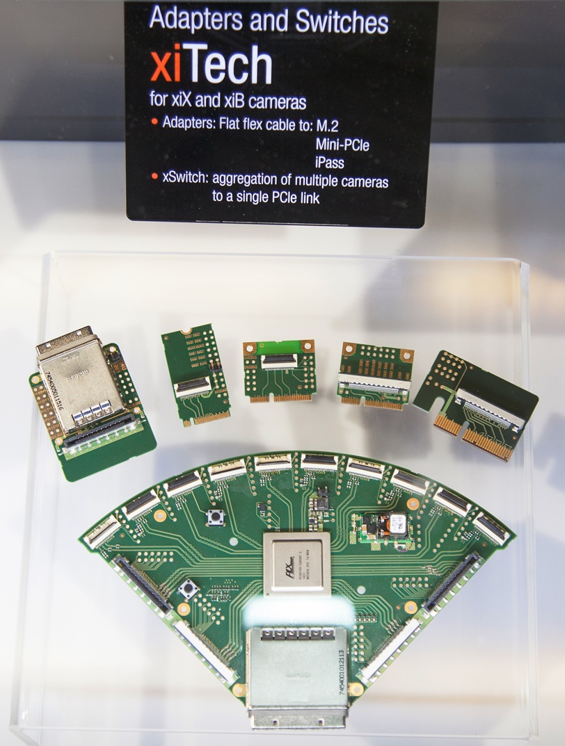 Switches for Embedded vision systems cameras USB3 PCIe adapters